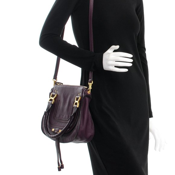 Chloe Marcie Small Satchel Intense Violine Purple - Picture 16 of 16